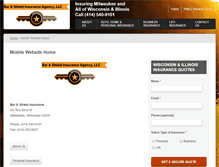 Tablet Screenshot of barandshieldinsurance.com